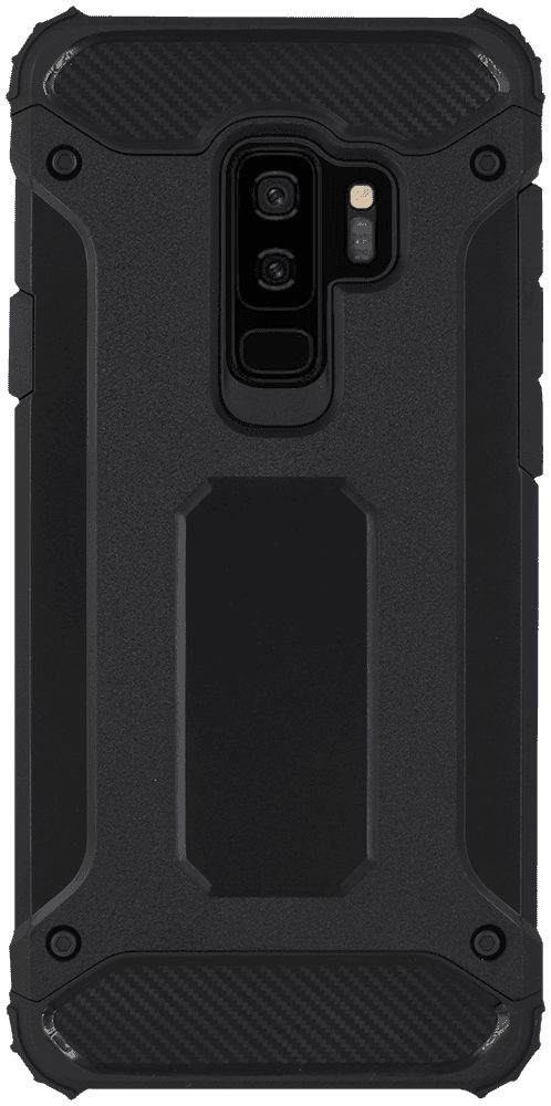 Samsung Galaxy S9 Plus (G965) ütésálló tok légpárnás sarkas, hibrid Forcell Armor fekete