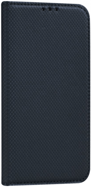 Apple iPhone 12 oldalra nyíló flipes bőrtok rombusz mintás fekete