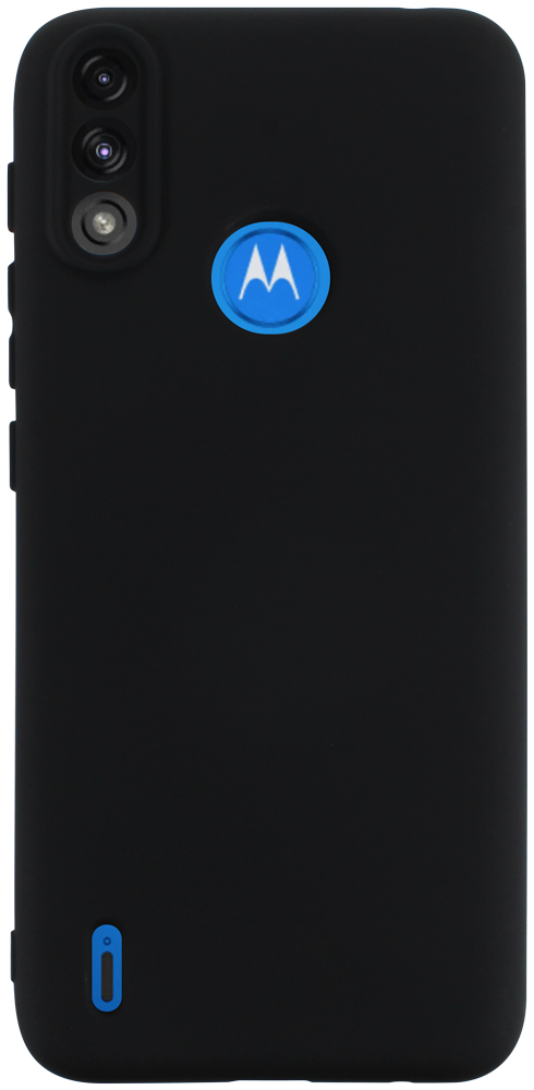 Motorola Moto E7 Power szilikon tok kameravédővel matt fekete