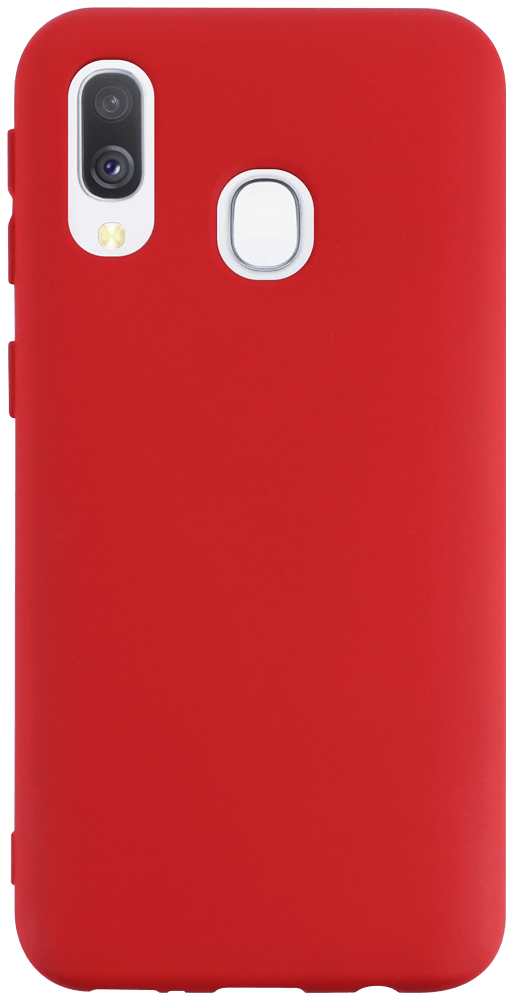 Samsung Galaxy A40 (SM-405) szilikon tok matt piros