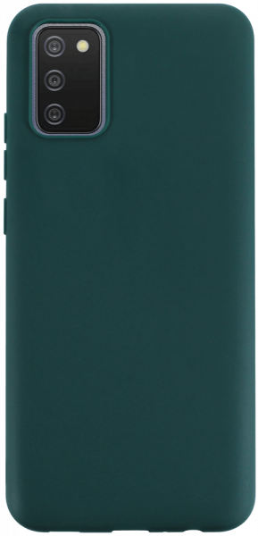 Samsung Galaxy A02s (SM-A025) szilikon tok matt sötétzöld