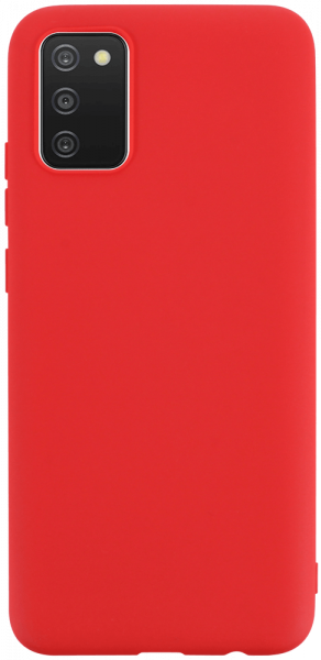 Samsung Galaxy A03s (SM-A037F) szilikon tok matt piros