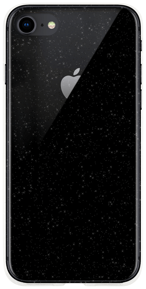 Apple iPhone 8 szilikon tok csillogó átlátszó