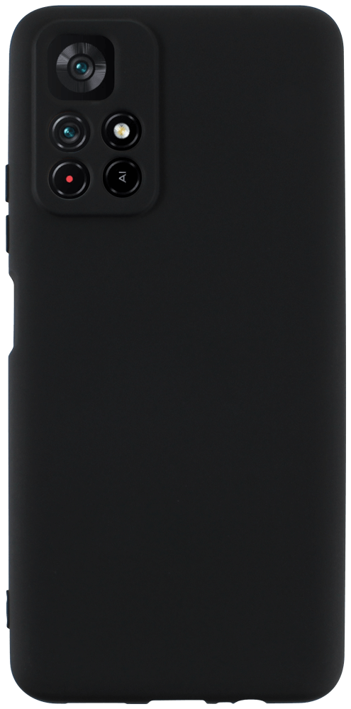 Xiaomi Poco M4 Pro 5G szilikon tok kameravédővel matt fekete