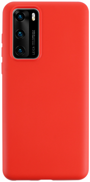 Huawei P40 szilikon tok matt piros