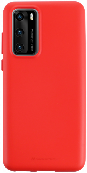 Huawei P40 szilikon tok gyári MERCURYCASE piros