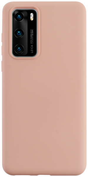 Huawei P40 szilikon tok matt púderszínű