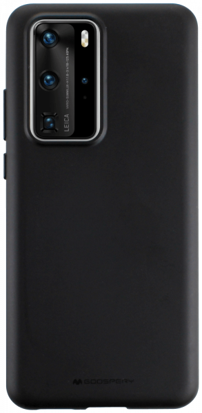 Huawei P40 Pro szilikon tok gyári MERCURYCASE fekete