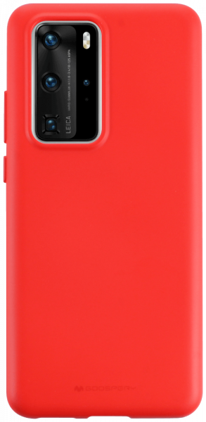 Huawei P40 Pro szilikon tok gyári MERCURYCASE piros