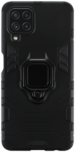Samsung Galaxy A22 4G (SM-A225F) ütésálló tok légpárnás sarkas, hibrid Ring Armor fekete