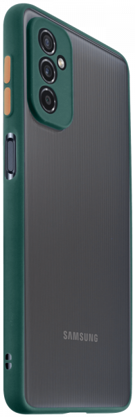 Samsung Galaxy M52 5G (SM-M526BR) kemény hátlap Vennus Button Bumper sötétzöld