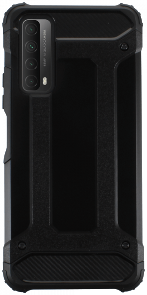 Huawei P Smart 2021 ütésálló tok légpárnás sarkas, hibrid Forcell Armor fekete