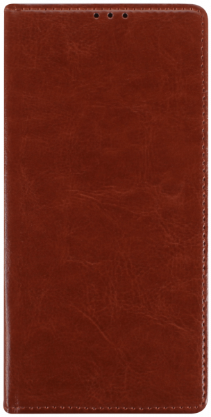 Samsung Galaxy S20 Ultra 5G (SM-G988B) oldalra nyíló flipes bőrtok valódi bőr barna