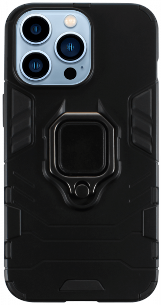 Apple iPhone 13 Pro ütésálló tok légpárnás sarkas, hibrid Ring Armor fekete
