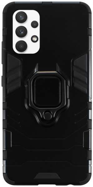 Samsung Galaxy A32 4G (SM-A325F) ütésálló tok légpárnás sarkas, hibrid Ring Armor fekete