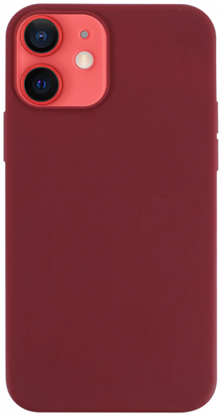 Apple iPhone 12 szilikon tok matt bordó