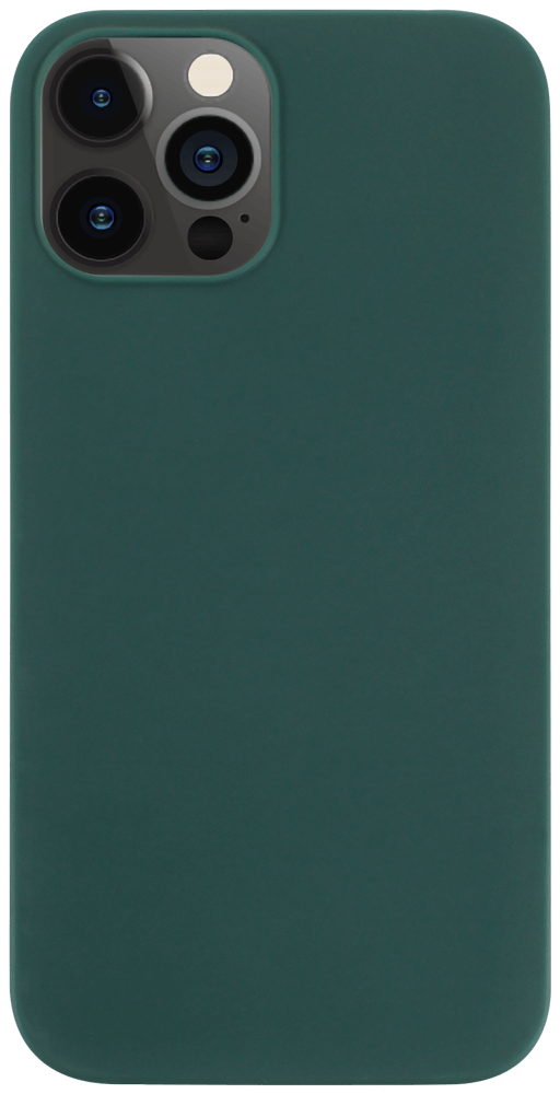Apple iPhone 12 Pro szilikon tok matt sötétzöld