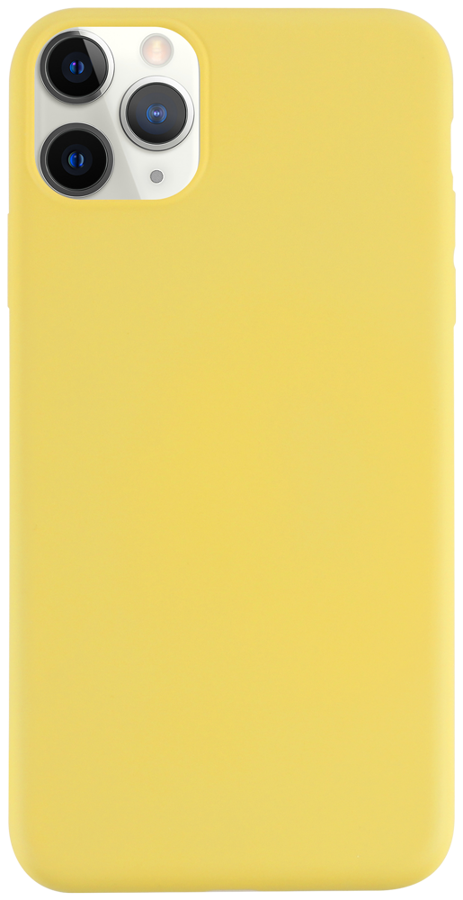 Apple iPhone 11 Pro Max szilikon tok matt sárga