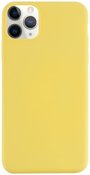 Apple iPhone 11 Pro Max szilikon tok matt sárga