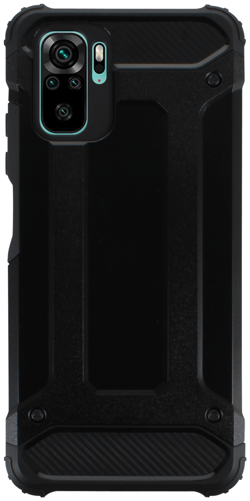 Xiaomi Redmi Note 10 ütésálló tok légpárnás sarkas, hibrid Forcell Armor fekete