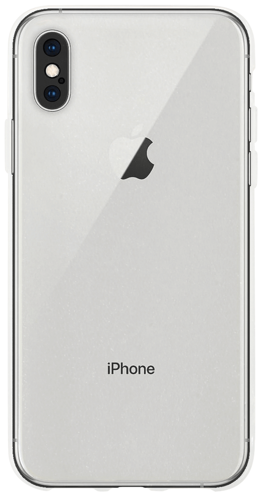 Apple iPhone X szilikon tok közepesen ütésálló kameravédővel átlátszó