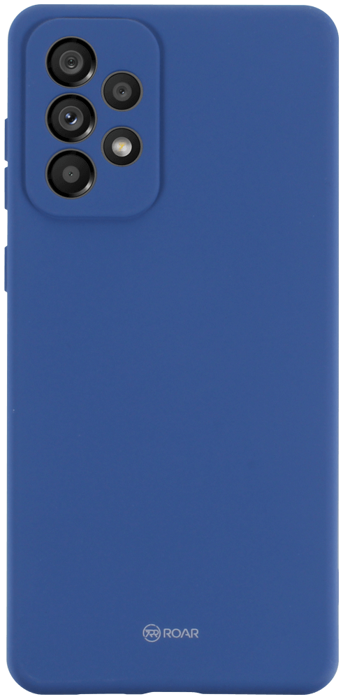Samsung Galaxy A73 5G (SM-A736B) szilikon tok gyári ROAR kameravédővel sötétkék