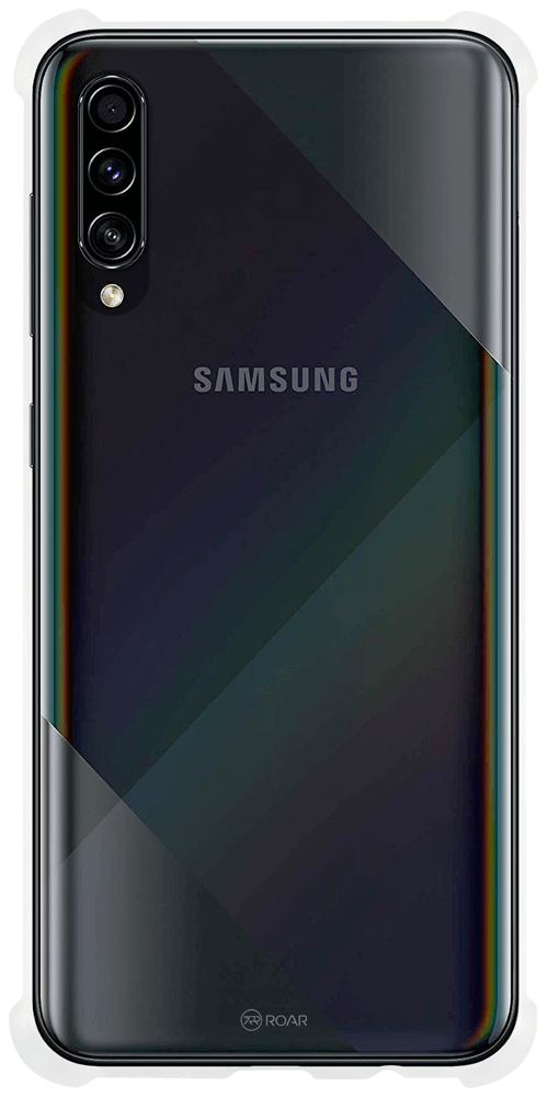Samsung Galaxy A30s (SM-A307F) kemény hátlap gyári ROAR légpárnás sarok átlátszó