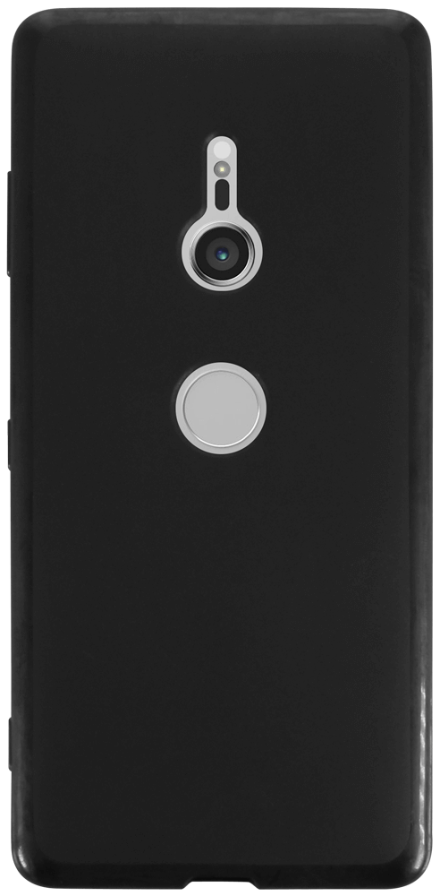 Sony Xperia XZ3 szilikon tok matt-fényes keret fekete