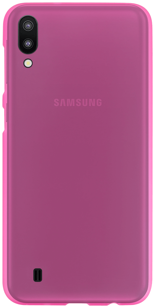 Samsung Galaxy M10 (SM-M105) szilikon tok matt-fényes keret rózsaszín