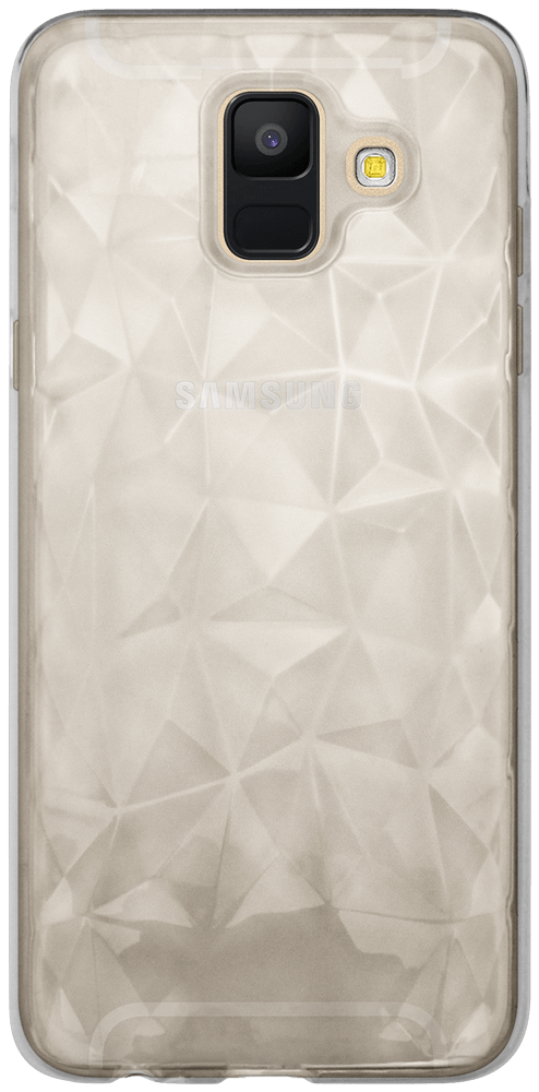 Samsung Galaxy A6 2018 Dual (A600) szilikon tok 3D gyémántmintás átlátszó