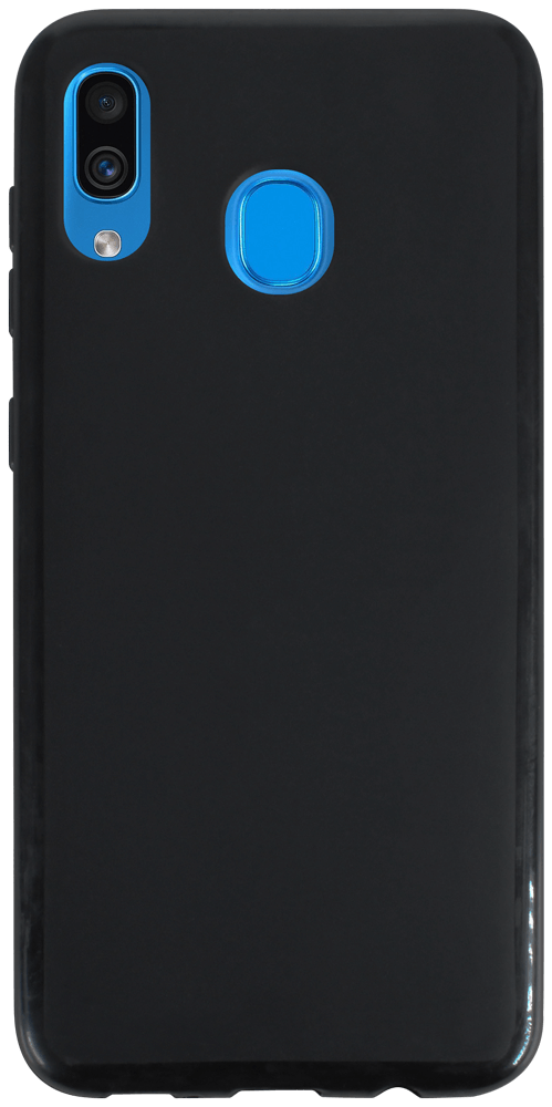 Samsung Galaxy A30 (SM-A305) szilikon tok matt-fényes keret fekete