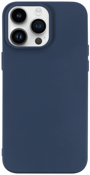 Apple iPhone 14 Pro Max szilikon tok matt sötétkék