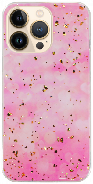 Apple iPhone 13 Pro kemény hátlap Gold Glam Pink