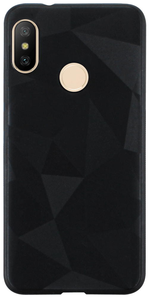 Xiaomi Mi A2 Lite szilikon tok gyémánt mintás fekete