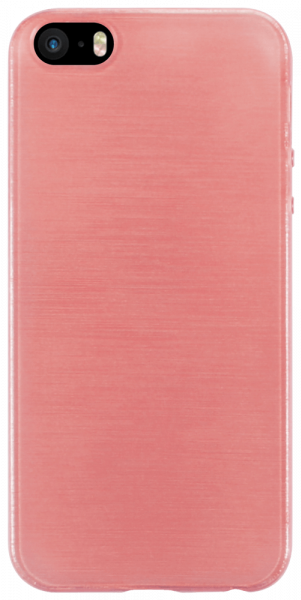 Apple iPhone SE (2016) szilikon tok szálcsiszolt mintás rozéarany