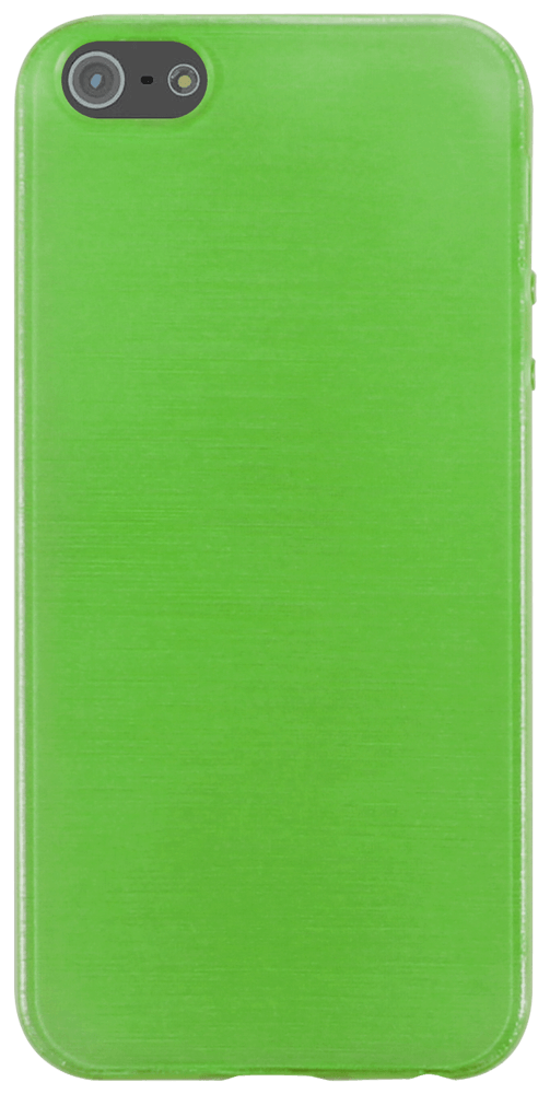 Apple iPhone 5 szilikon tok szálcsiszolt mintás zöld