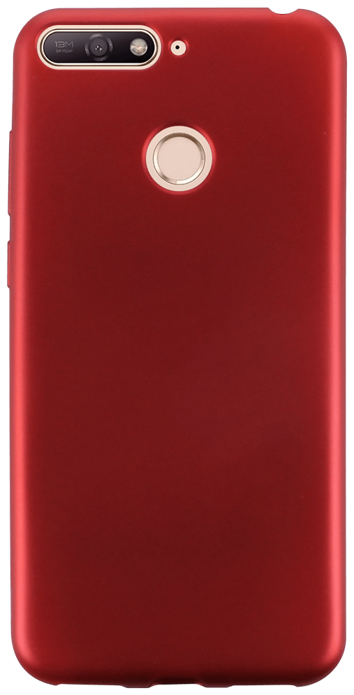 Huawei Y6 Prime 2018 szilikon tok fényes piros