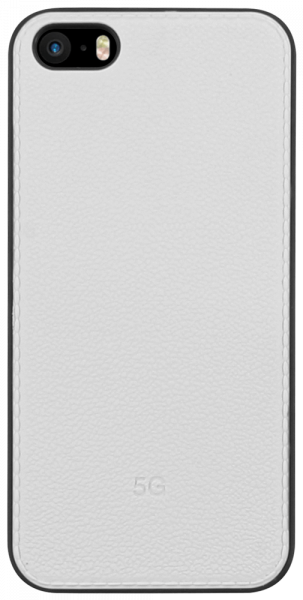 Apple iPhone SE (2016) kemény hátlap gyári 5G szilikon keret fehér