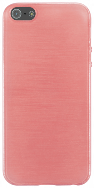 Apple iPhone 5 szilikon tok szálcsiszolt mintás rozéarany