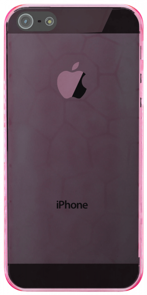 Apple iPhone 5 kemény hátlap átlátszó rózsaszín
