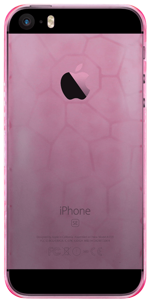 Apple iPhone SE (2016) kemény hátlap átlátszó rózsaszín