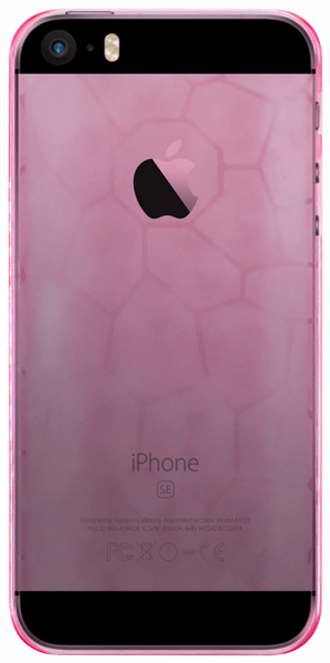 Apple iPhone SE (2016) kemény hátlap átlátszó rózsaszín