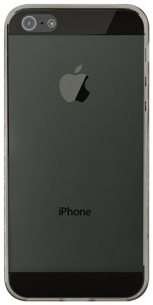 Apple iPhone 5 szilikon tok átlátszó füstszínű