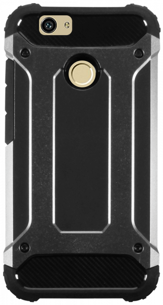 Huawei Nova Dual ütésálló tok légpárnás sarkas, hibrid Forcell Armor szürke