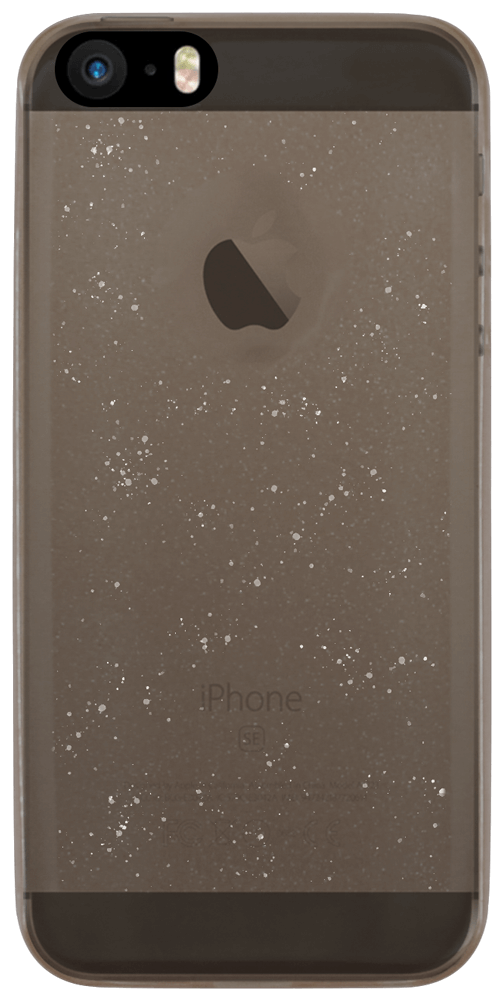 Apple iPhone SE (2016) szilikon tok csillogó szürke