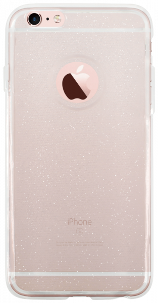 Apple iPhone 6 szilikon tok csillogó, logó kihagyós átlátszó