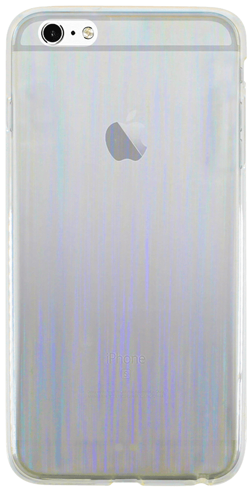 Apple iPhone 6S Plus szilikon tok csillogó, prizmás átlátszó
