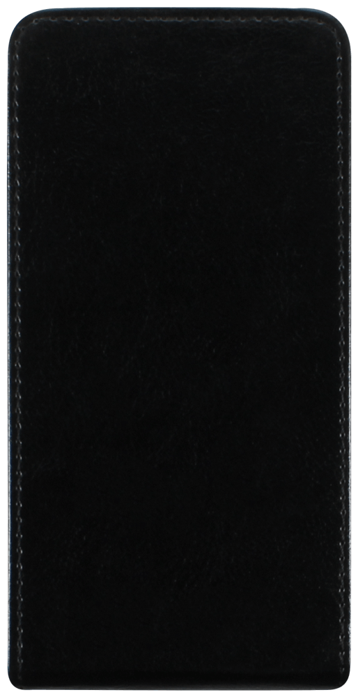 Motorola Moto C lenyíló flipes bőrtok fekete