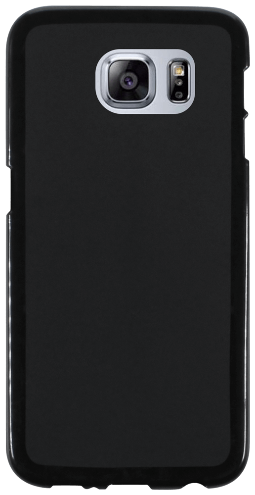 Samsung Galaxy S6 (G920) szilikon tok matt-fényes keret fekete