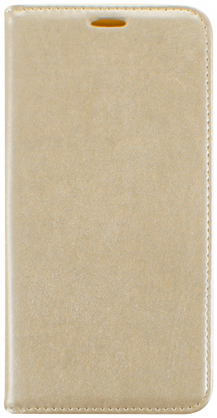 Apple iPhone XS Max oldalra nyíló flipes bőrtok asztali tartó funkciós arany